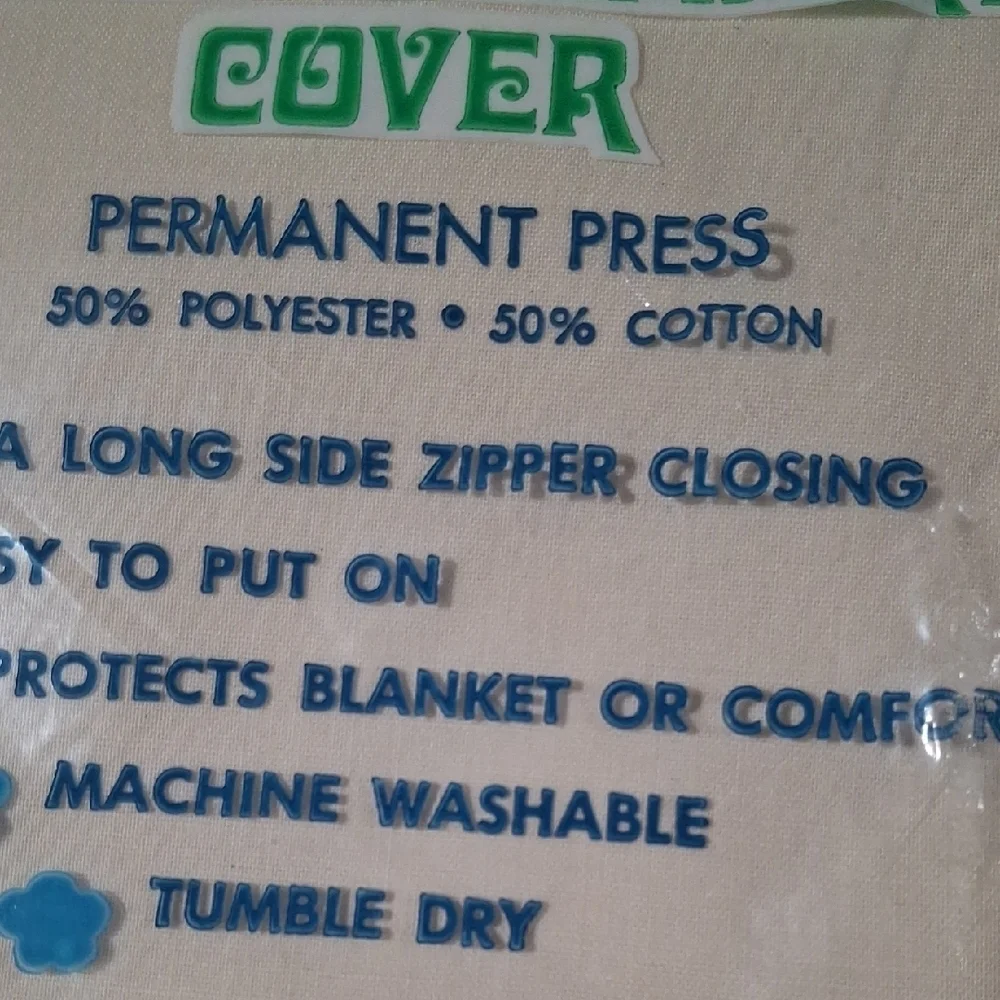 New.Superior Cream Blanket & Comforter Cover Size 72×90